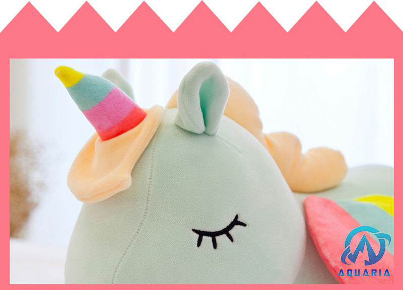 Gấu Bông Kì Lân Unicorn Nằm Siêu Dễ Thương 30cm Quà Tặng Siêu Hot