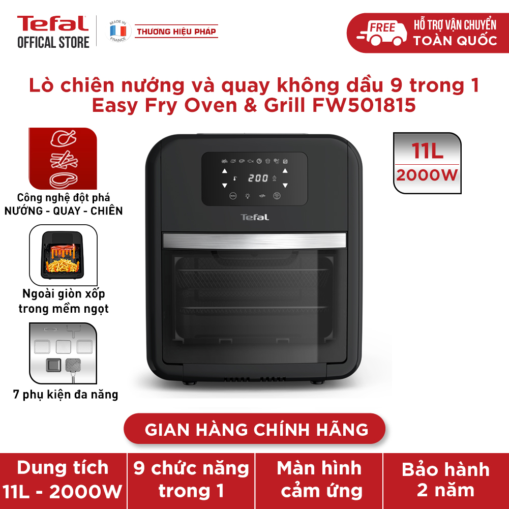 Nồi chiên, nướng, quay không dầu điện tử Tefal FW501815, dung tích 11L - Hàng chính hãng