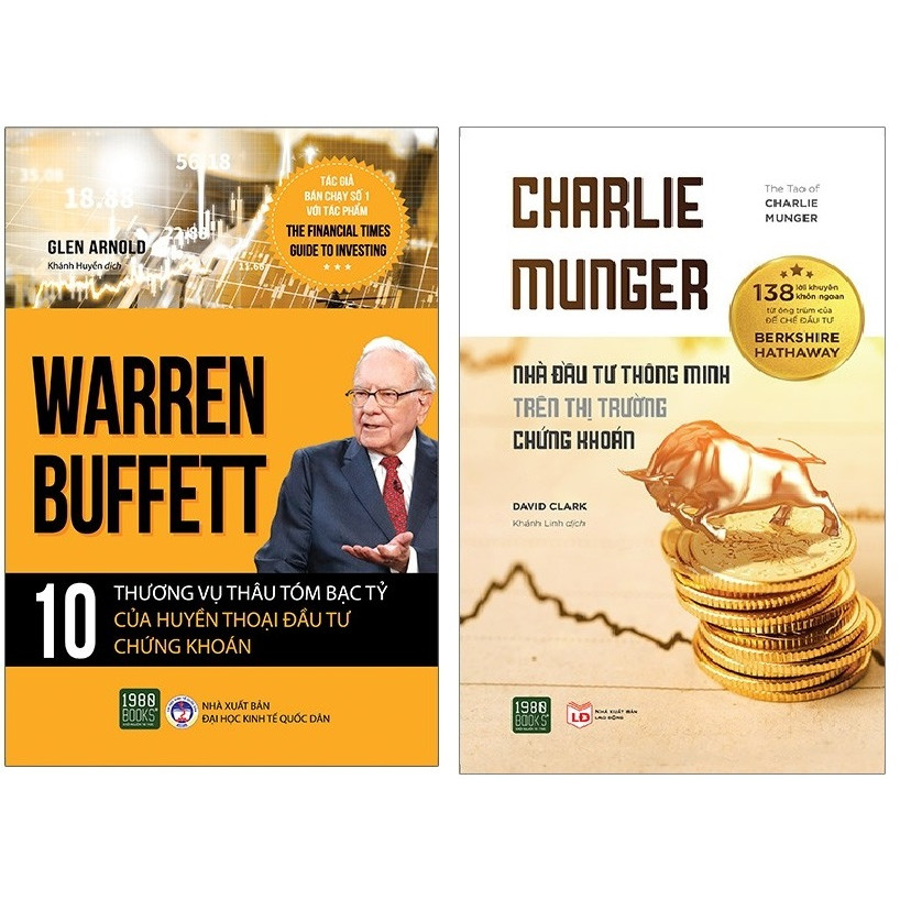 COMBO 2 CUỐN SÁCH BÍ QUYẾT ĐẦU TƯ ĐỈNH CAO TỪ HAI TỶ PHÚ WARREN BUFFETT VÀ CHARLIE MUNGER 