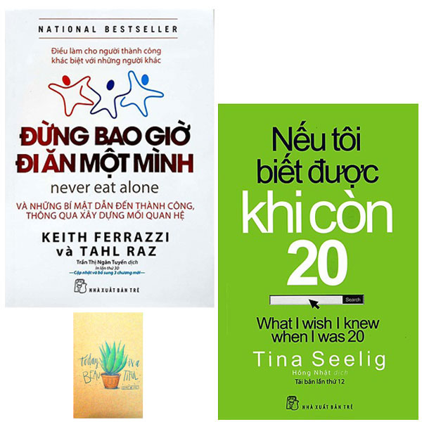 Combo Đừng Bao Giờ Đi Ăn Một Mình và Nếu Tôi Biết Được Khi Còn 20 ( Tặng Kèm Sổ Tay )