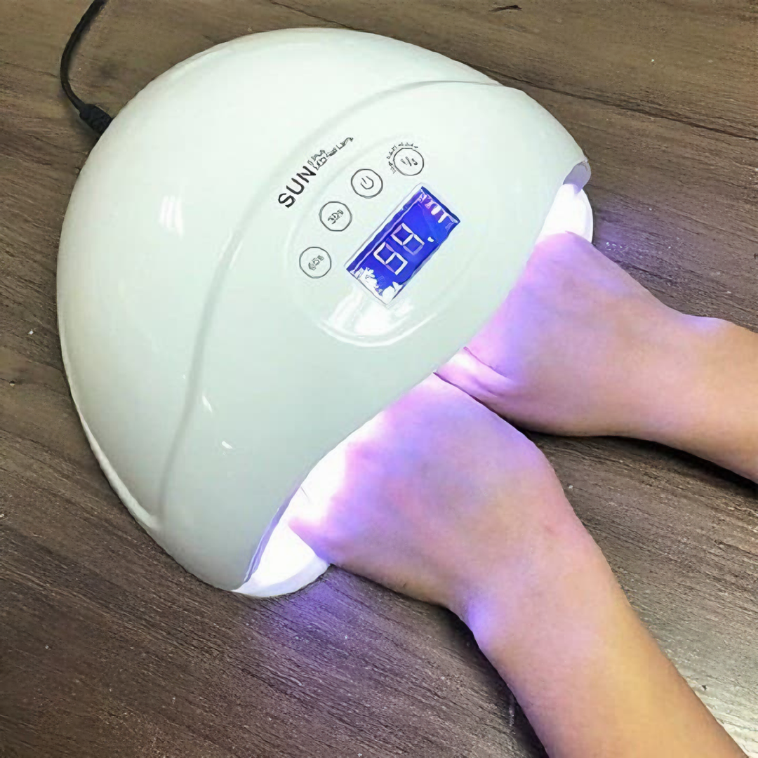 Máy sấy khô móng tay SUN5 đèn led UV siêu khô dành cho sơn gel 48W - Hàng chính hãng