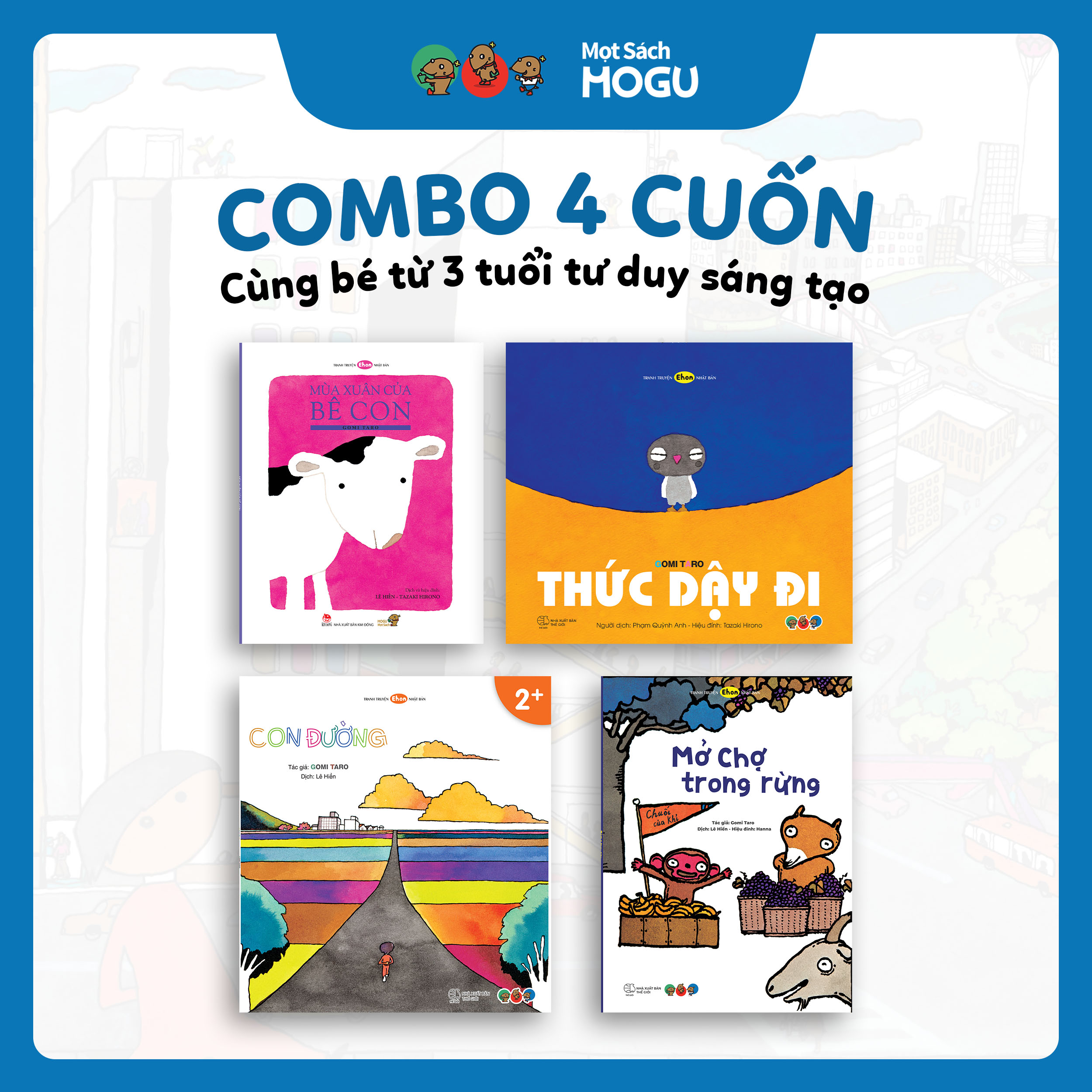 Truyện Ehon bé 3-4-5 tuổi - Bộ 5 cuốn Tư duy sáng tạo