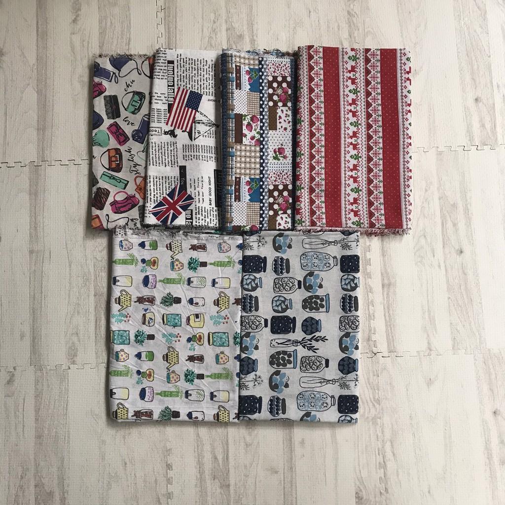 1m Vải CanVas, Vải Thô Bố Hoạ Tiết Độc Đáo Dùng Làm Phông Nền Chụp Ảnh, Đồ HandMade