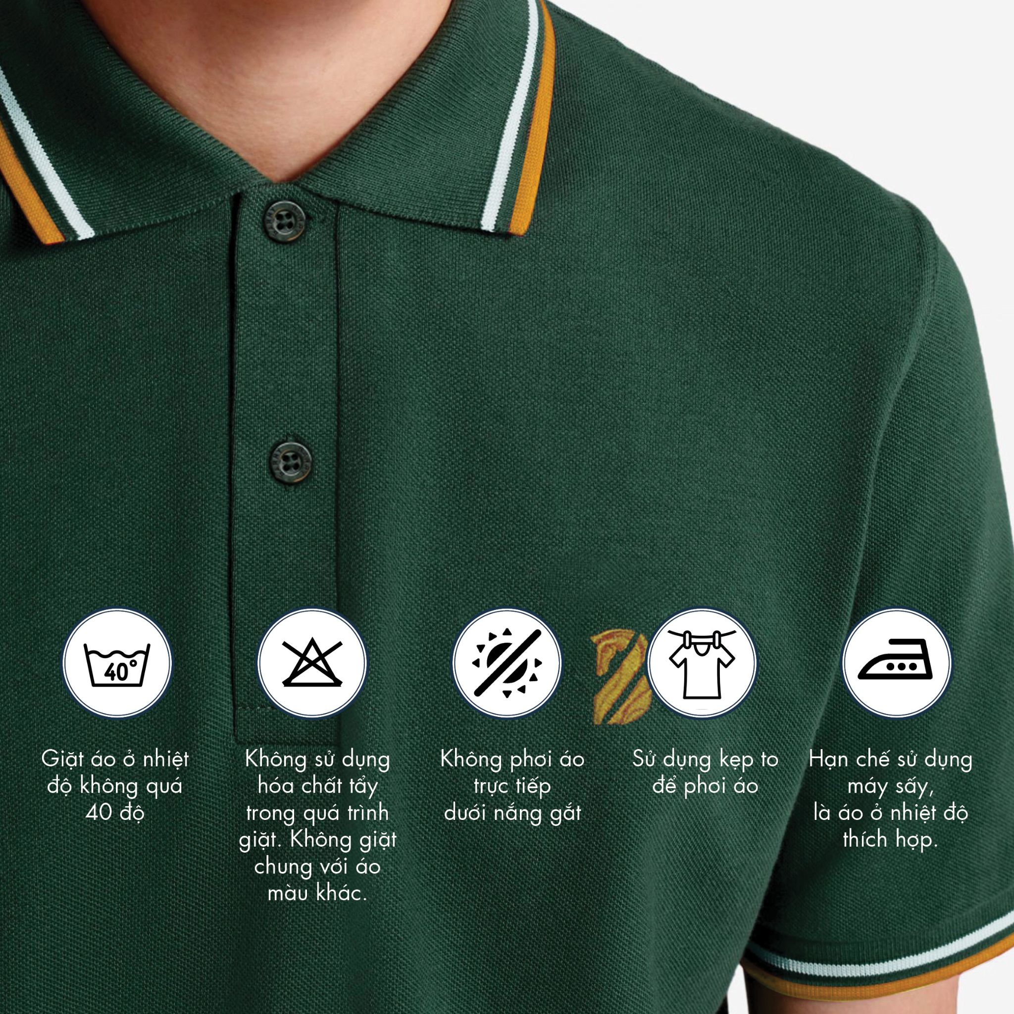 Áo Polo Nam Vải Cotton Cá Sấu Gai Cao Cấp BARRY SS22 - PM126