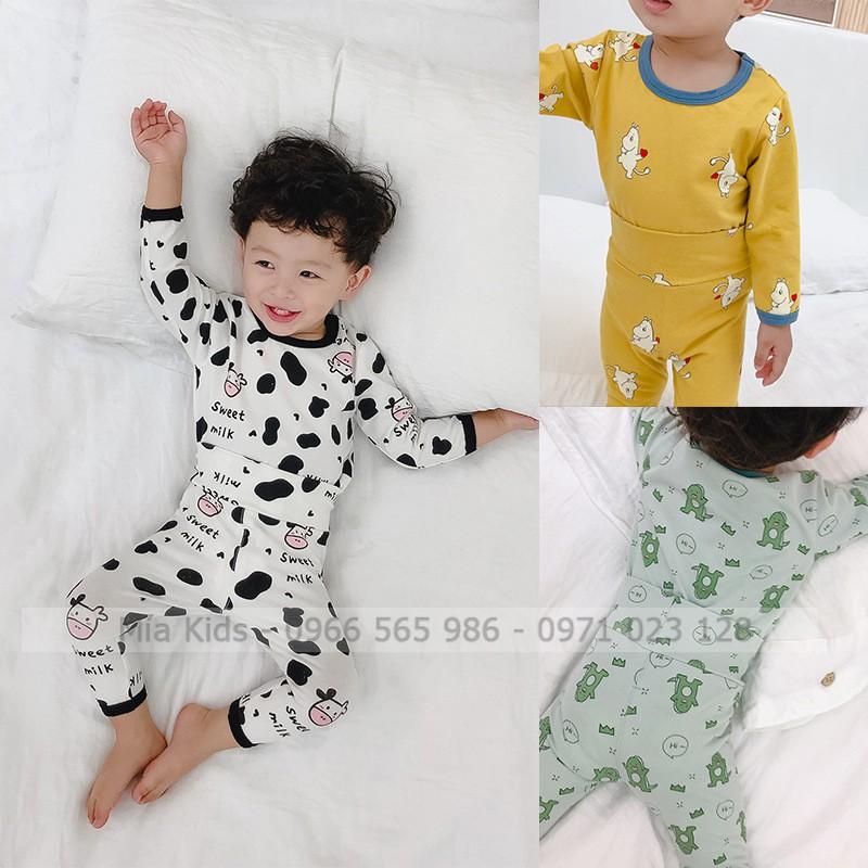 Bộ Nỉ Tơ Hàn Quốc Thu Đông Cho Bé, Bộ nỉ thu đông cao cấp cho bé, Đồ ngủ cho bé, đồ cho bé