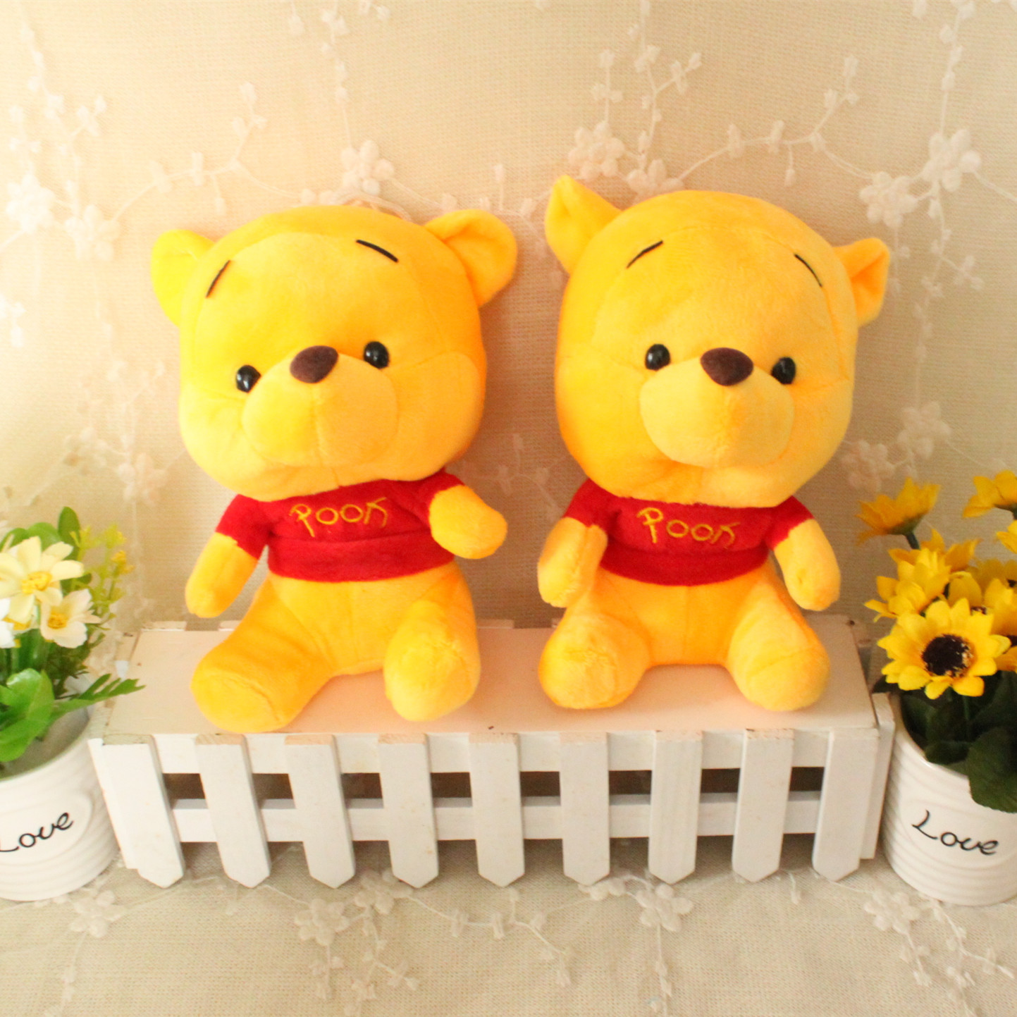 Gấu Bông Gấu Pooh Siêu Đáng Yêu (25cm---&gt;65cm) Tặng Kèm 1 Ví Da 24 Ngăn Đựng Thẻ ATM, Card Visit