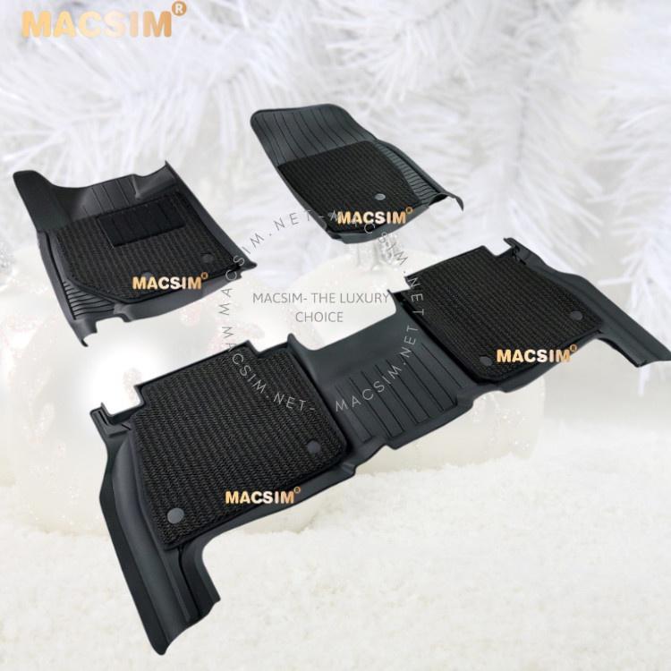 Thảm lót sàn 2 lớp  xe ô tô TOYOTA LAND CRUISER 2009- đến nay Nhãn hiệu Macsim 3W  chất liệu nhựa TPE đúc khuôn cao cấp