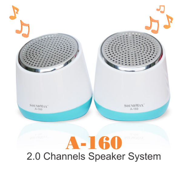 Loa Vi Tính SoundMax A160 2.0 6W (RMS) - Hàng Chính Hãng