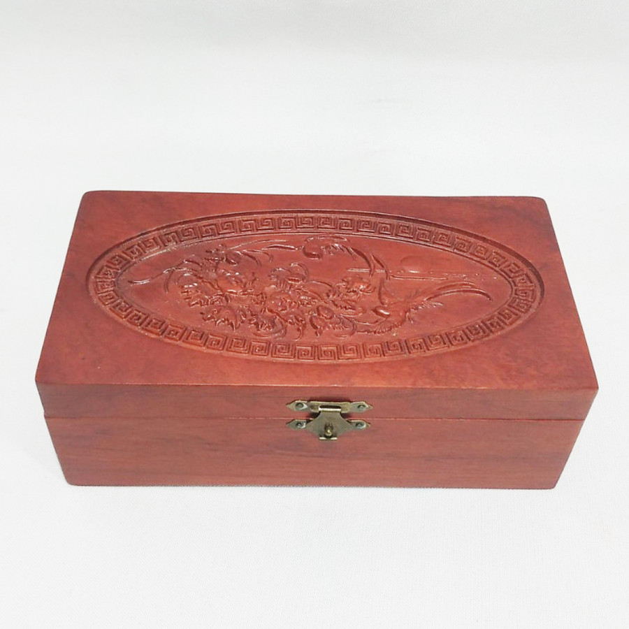 Hộp đựng Trang sức Chim phượng Gỗ HƯƠNG - Size NHỎ HUNG WOOD