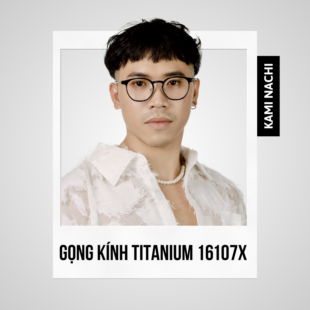 Gọng kính The Angel phiên bản Sari chất liệu Titanium mạ I-on mã 16107X KAMI NACHI