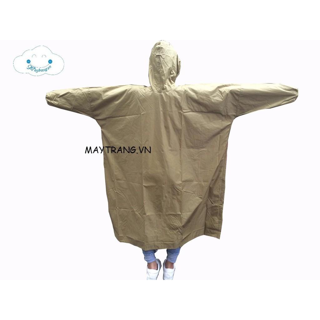 ÁO MƯA DÂY KÉO MÀU VÀNG, VẢI DÙ DA CÁ CAO CẤP