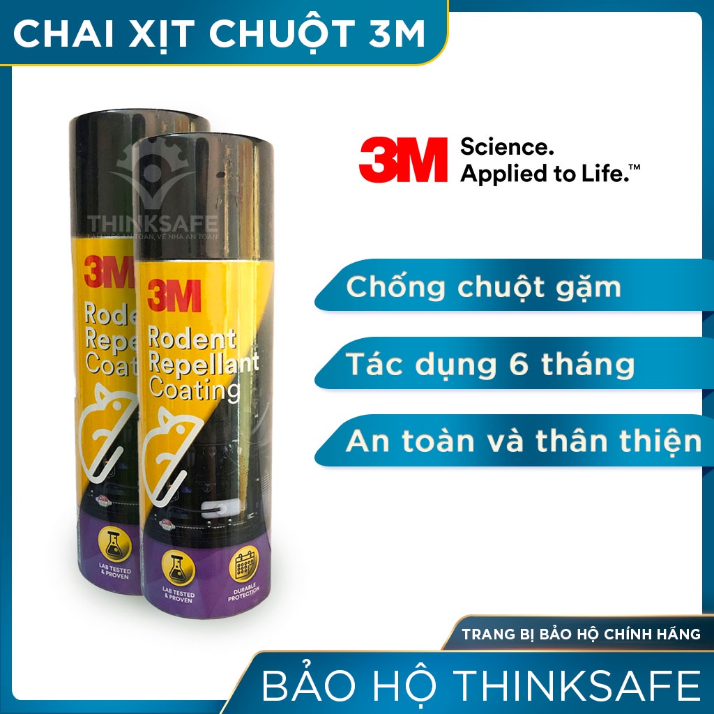 Chai xịt đuổi chuột 3M Thinksafe, xịt chống chuột ô tô, bình thuốc đuổi chuột, xua đuổi, an toàn tiện lợi - 3M T9 250g