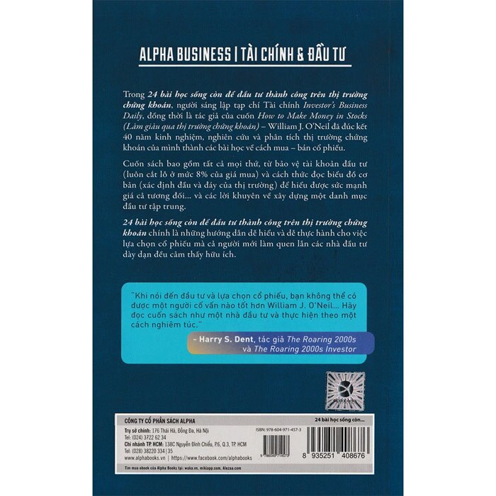 24 bài học sống còn để đầu tư thành công trên thị trường chứng khoán - William J.O'nell