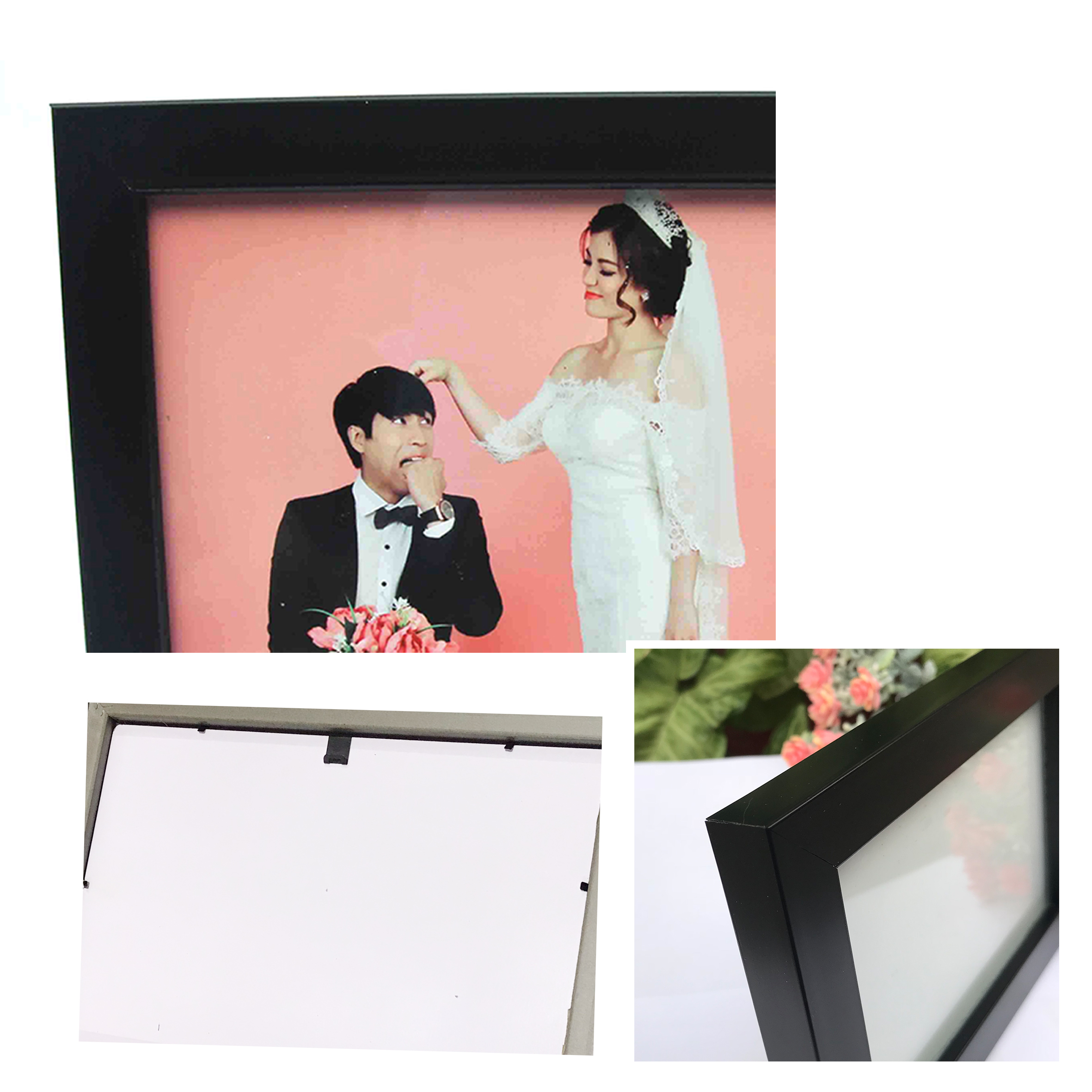 Khung ảnh bộ treo tường kèm hình lá i hình MS-090