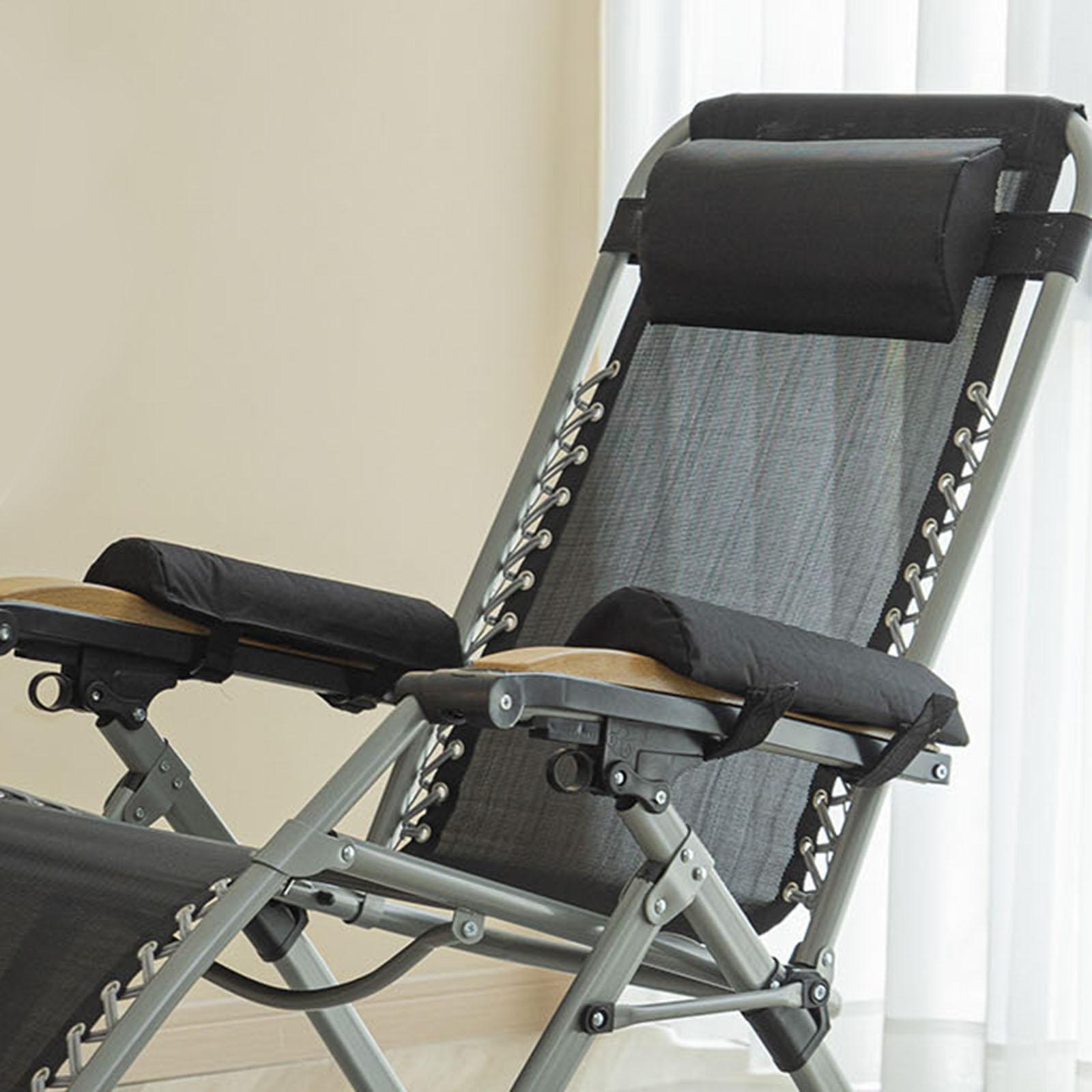 4PCS Folding Recliner Lounge Armrest Cushion Pad Elbow Pillow Armrest Cover