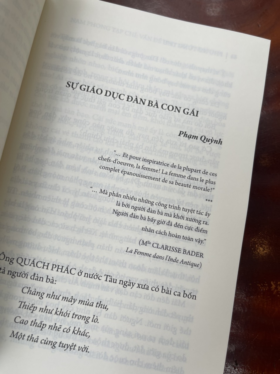 [Tủ sách Phụ nữ tùng thư: Giới và Phát triển] NAM PHONG TẠP CHÍ: vấn đề phụ nữ ở nước ta – Đoàn Ánh Dương biên soạn – NXB Phụ nữ Việt Nam (bìa mềm)