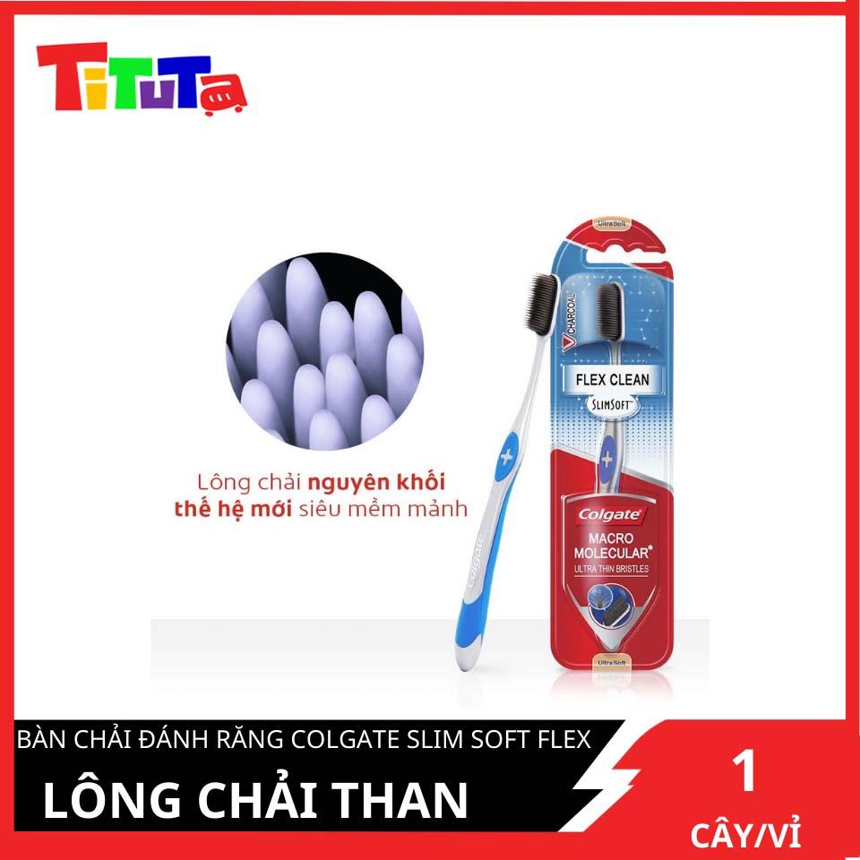 Bàn Chải Đánh Răng Colgate SlimSoft Flex Clean Charcoal