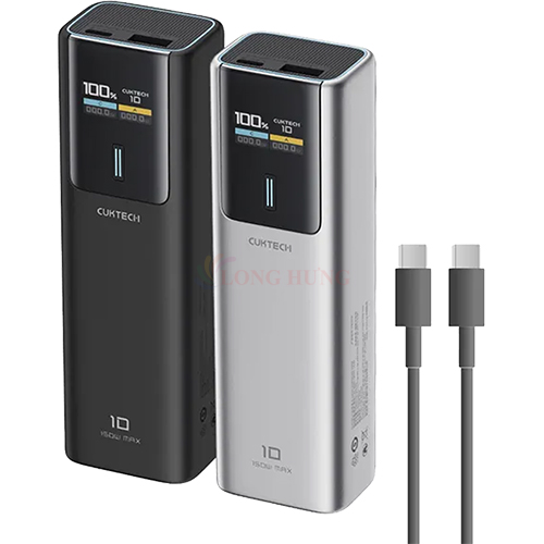 Sạc dự phòng Cuktech 10 Power Bank 1USB 1Type-C 150W 10000mAh PB100P - Hàng chính hãng