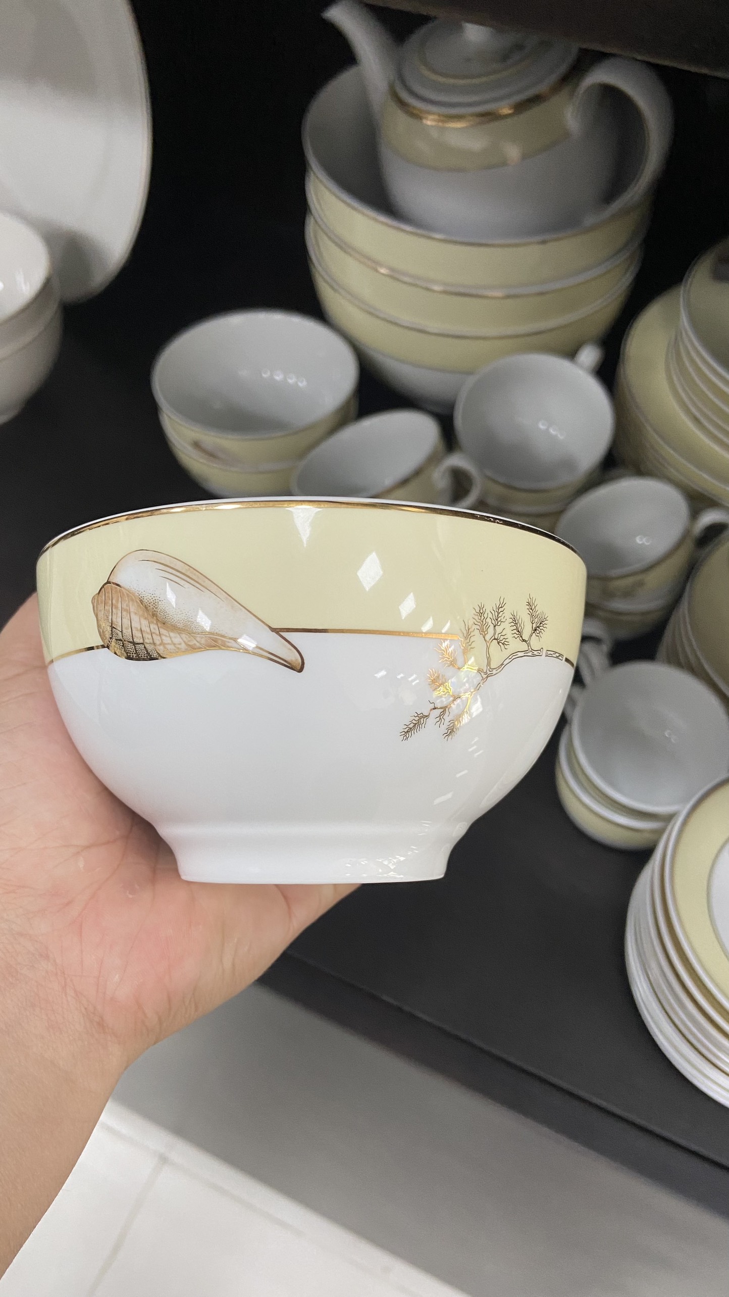 Chén cơm 12 Camellia Hương Biển Kem - Gốm sứ cao cấp Minh Long 1