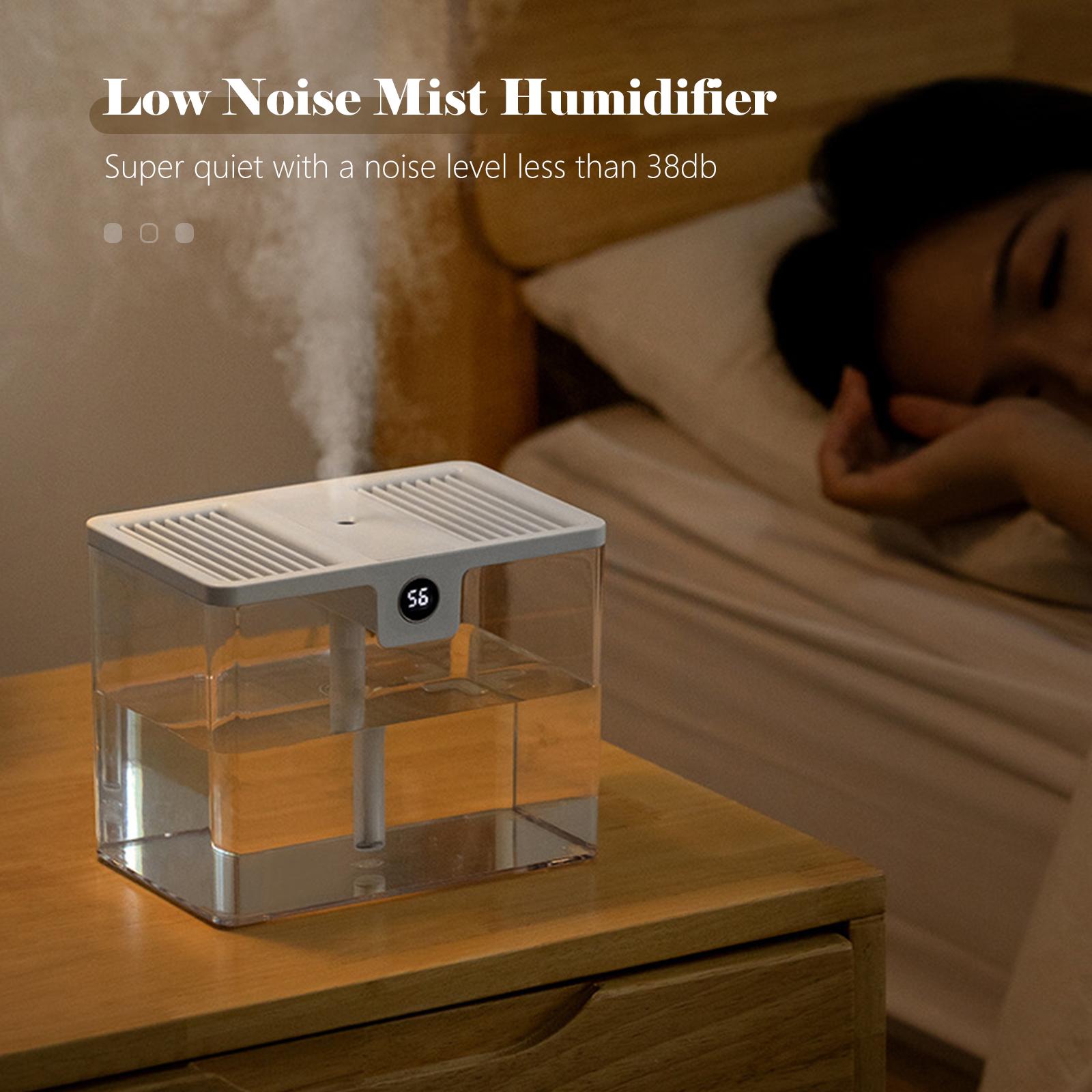 Máy Khuếch Tán Tạo Ẩm Phun Sương 1.5L Với Màn Hình Hiển Thị Độ Ẩm Tự Động Không Cần Dùng Nước Usb