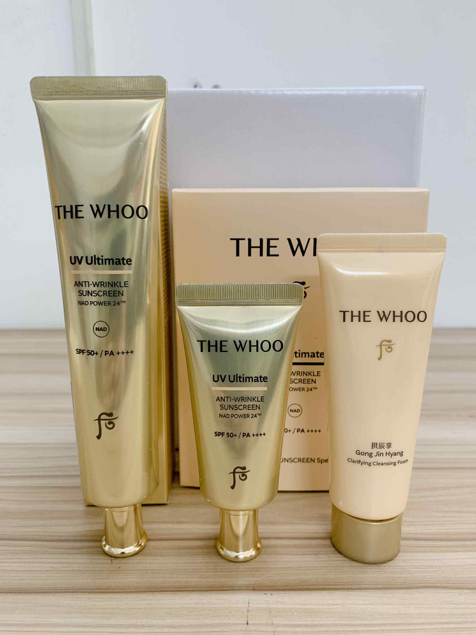 Bộ kem chống nắng chống lão hóa WHOO UV ULTIMATE Anti-Wrinkle Sunscreen Set
