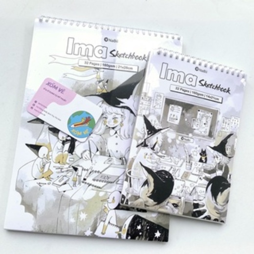 Sổ vẽ chì, màu chì NaBii - Ima Sketchbook - 160gsm