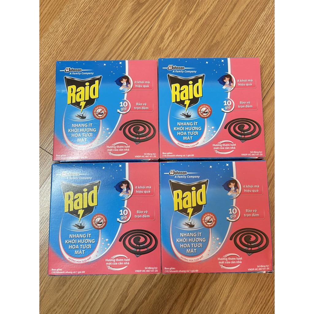 Nhang muỗi Raid hương Lavender (10 khoanh) - Hàng DKSH Việt Nam