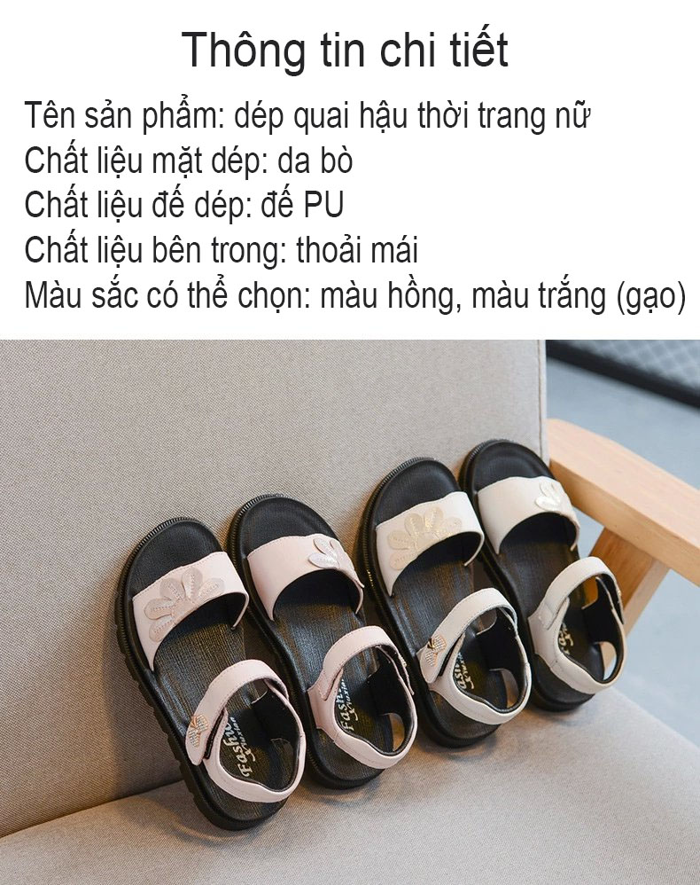 Dép quai hậu cho bé gái phong cách Hàn Quốc mã 6699