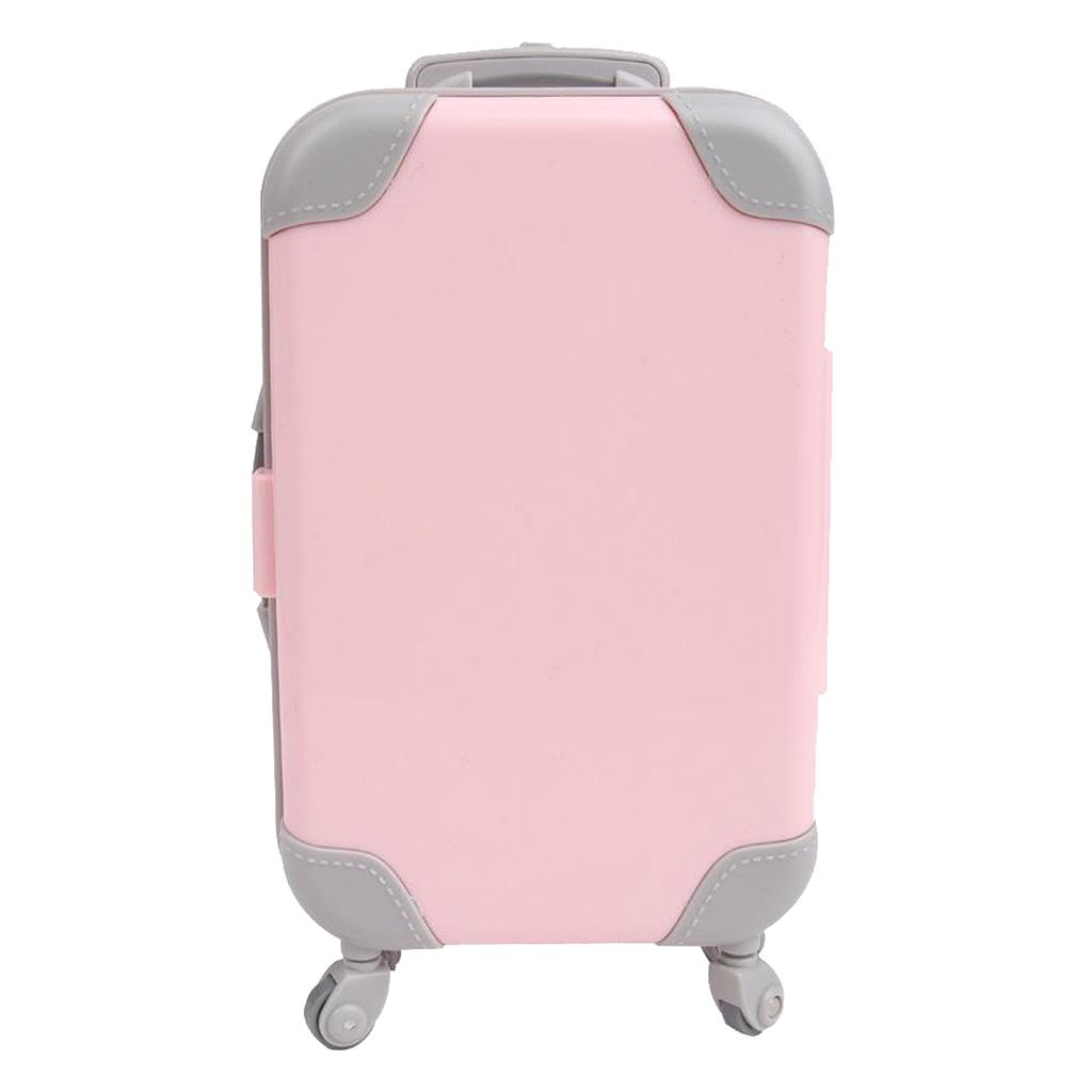 2x Cute Doll Suitcase Travel Luggage Case Simulation fit for 18 inch Dolls