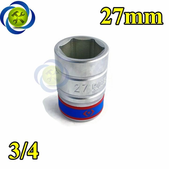 Tuýp trắng ngắn 27mm loại 3/4 Kingtony 633527M chiều cao 52mm