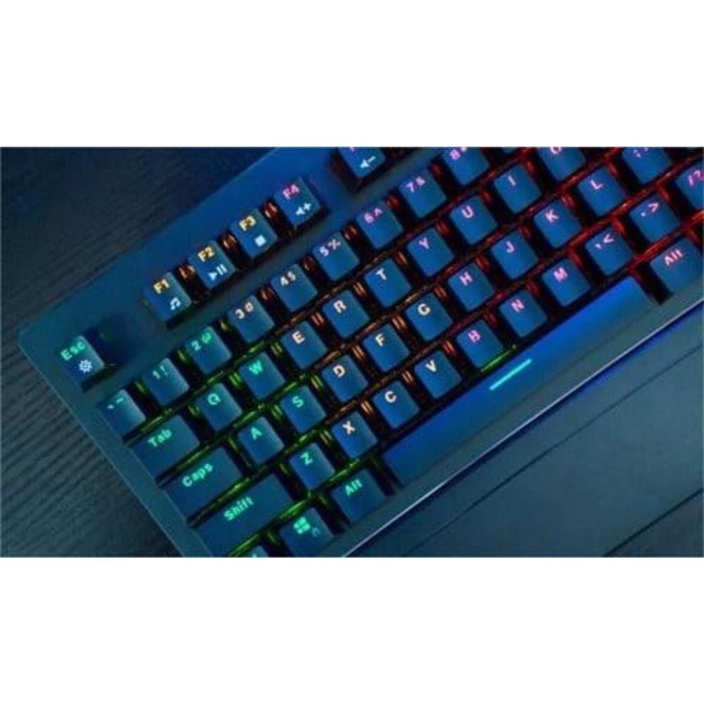 Bàn phím cơ gaming Fuhlen Eraser Led Rainbow/ Kê tay tháo rời- Hàng chính hãng