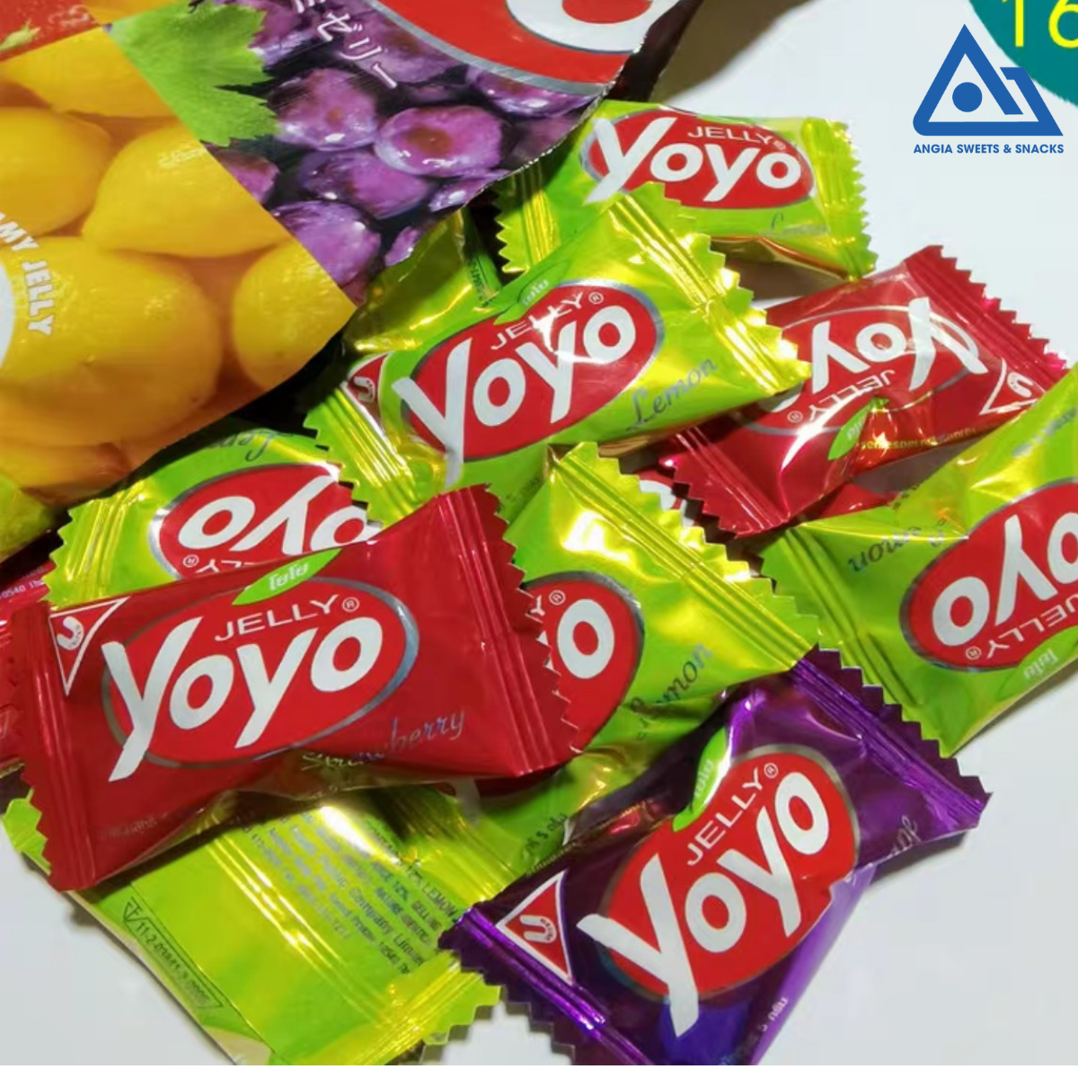 Kẹo dẻo trái cây Yoyo 80g, kẹo dẻo ăn vặt tuổi thơ Thái Lan An Gia Sweets Snacks