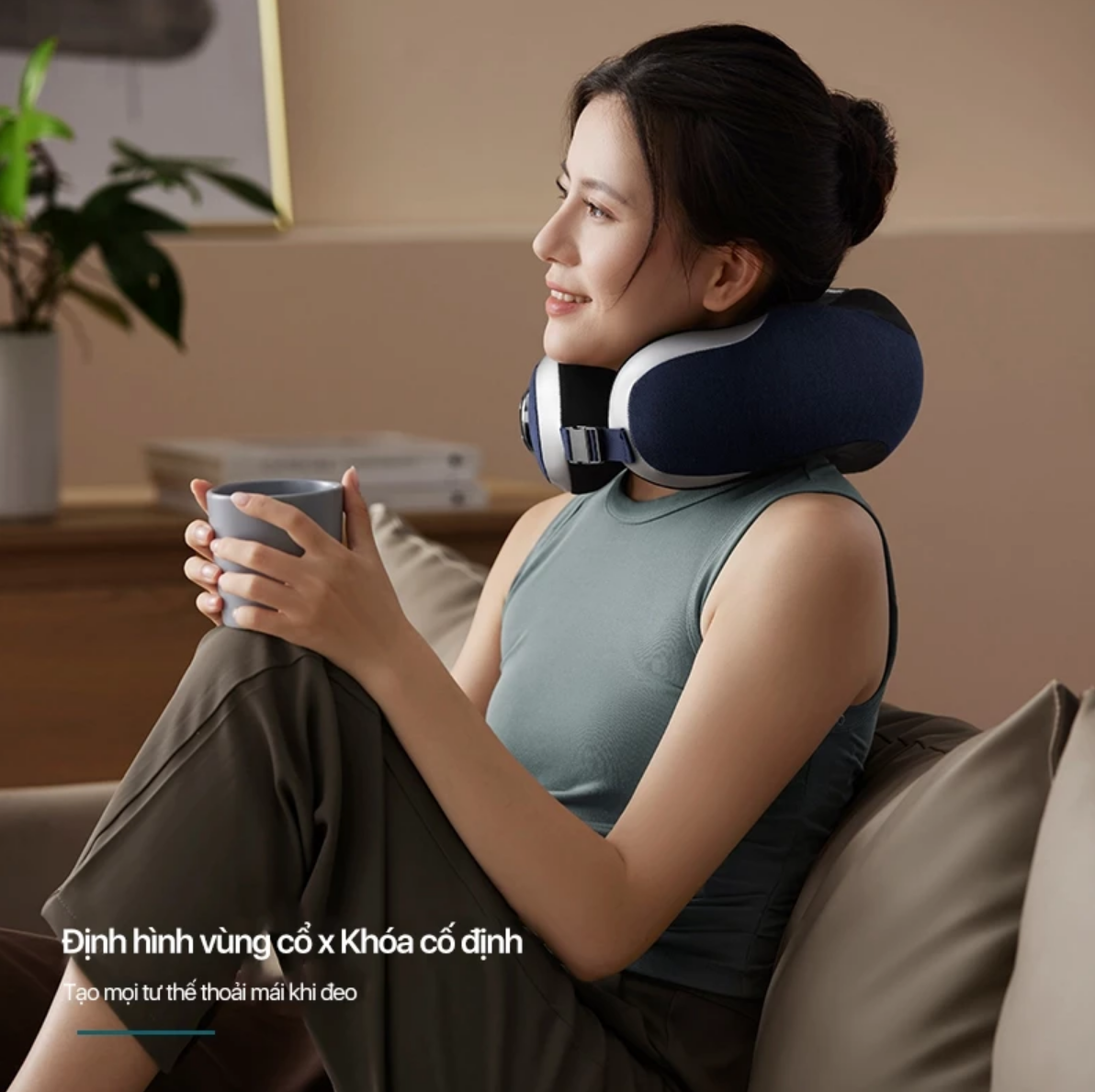 Máy Massage Cổ Vai Gáy PHILIPS PPM3502 - Mô phỏng massage như các đầu ngón tay - Hàng chính hãng