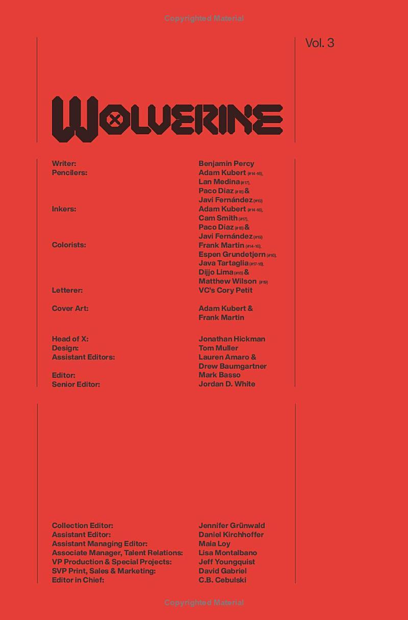 Wolverine Vol. 3