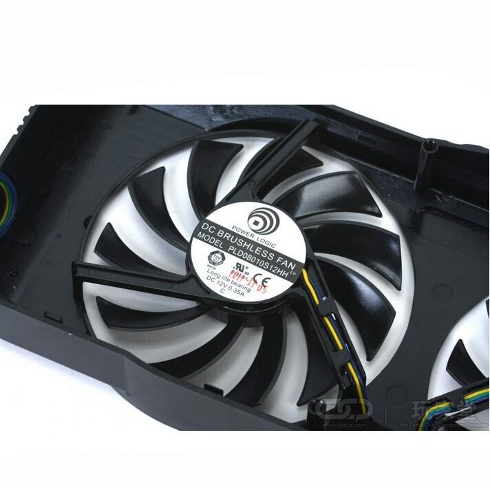 Quạt Tản Nhiệt Làm Mát Thay Thế Cho Thẻ Đồ Họa R7770 Hd 7770 N460 N560 Gtx Pld08010S12H