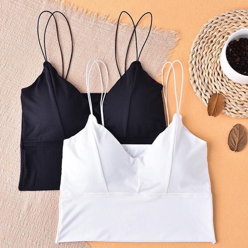 Áo Bra Đúc Su Dây Mảnh Croptop 115