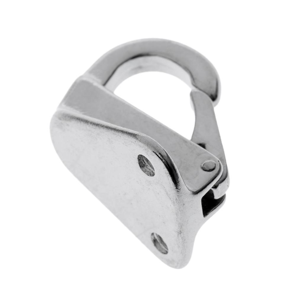 2 Pieces Stainless Steel 316 Fender Snap Hook Fending Hook Boat Ship Hardware 9mm
