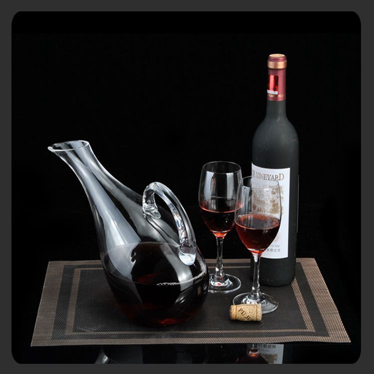 Bình Đựng Rượu Vang Thủy Tinh Cao Cấp DECATADOR DE VINO Chất Liệu BOROSILICATE 1000 ML DECOR LUXURY - Hàng Nhập Khẩu