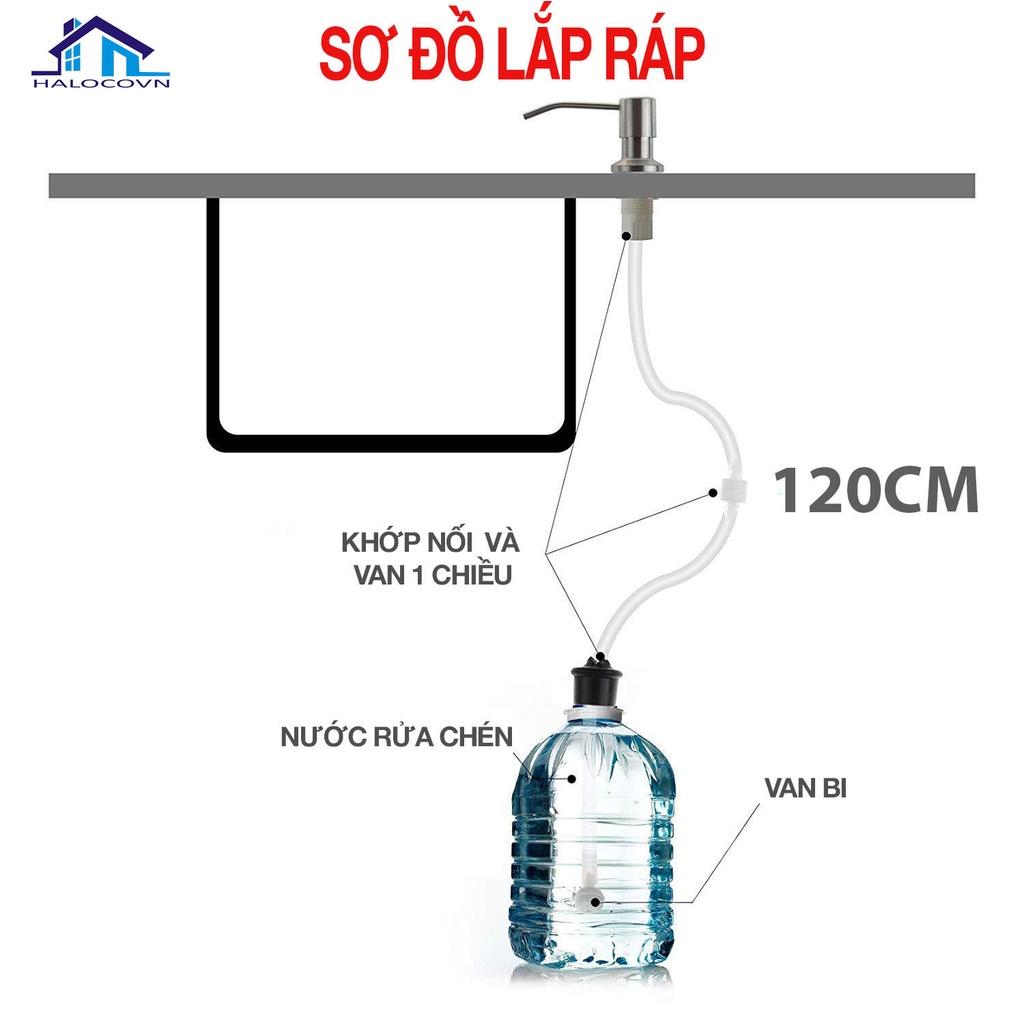 Vòi dẫn nước nước rửa chén inox 304 gắn bồn rửa bát