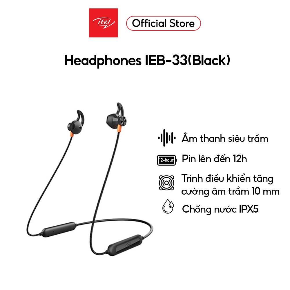 Tai nghe Itel IEB-33 kết nối Bluetooth | Thoải mái | Hàng chính hãng