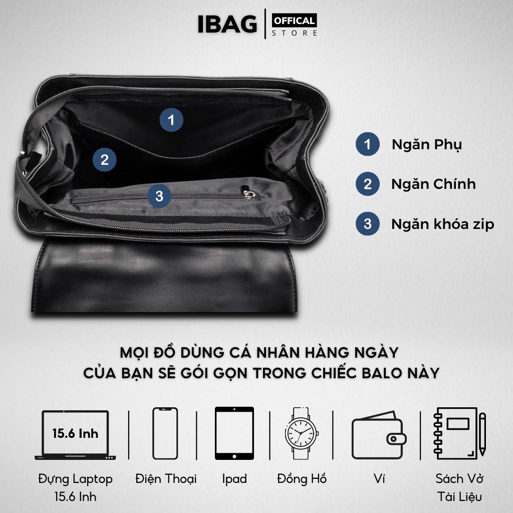Balo da thời trang nam nữ da PU cao cấp chống thấm nước cặp đi học đi chơi ulzzang balo đựng laptop 15.6 inh -