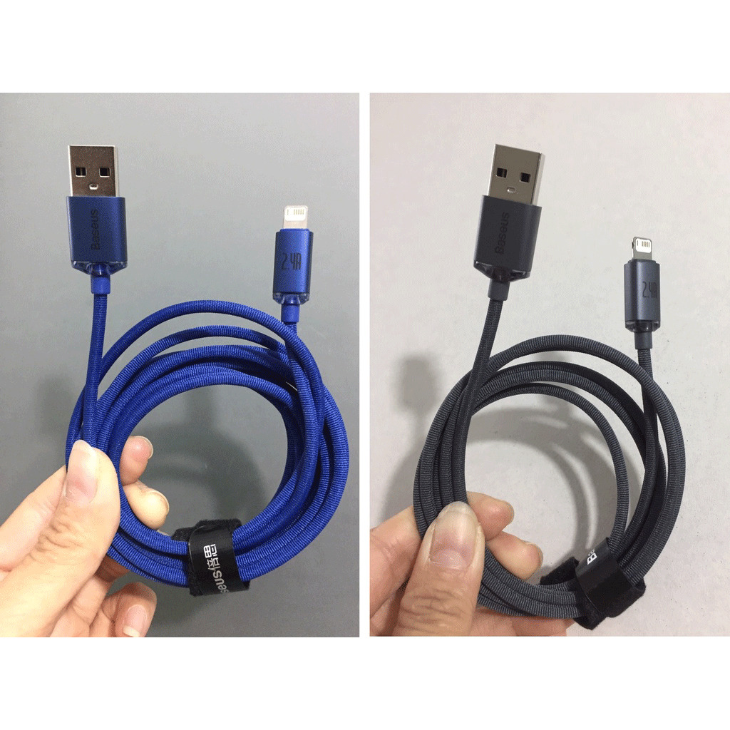 Cáp sạc nhanh, truyền dữ liệu tốc độ cao siêu bền Baseus Crystal Shine Series Fast Charging Data Cable IP 2.4A - Hàng chính hãng