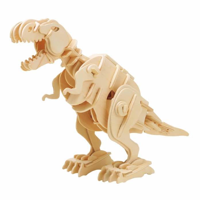 Mô hình Khủng Long Ba Sừng Triceratops lắp ráp bằng gỗ 3D - D430