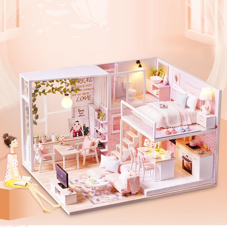 Mô hình nhà DIY Doll House Cuộc Sống Yên Bình Tranquil Life Kèm Mica Chống bụi