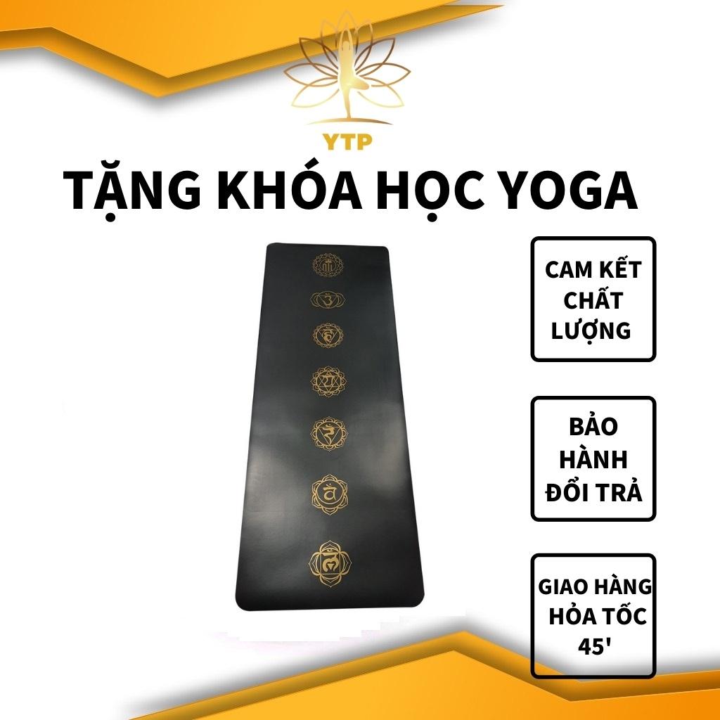 Thảm Tập Yoga Thảm PU Cao Su Non Cao Cấp Chống Trượt 100% Bám Tốt Không Đau Gối Tập Gym GKK