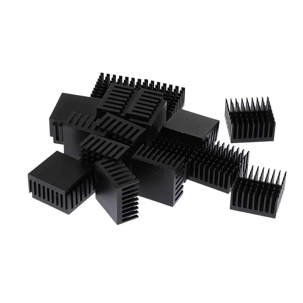 20Pcs Aluminum Heatsink Cooling Fin Radiator 28x28x15mm for IC Led Chip 1-5W