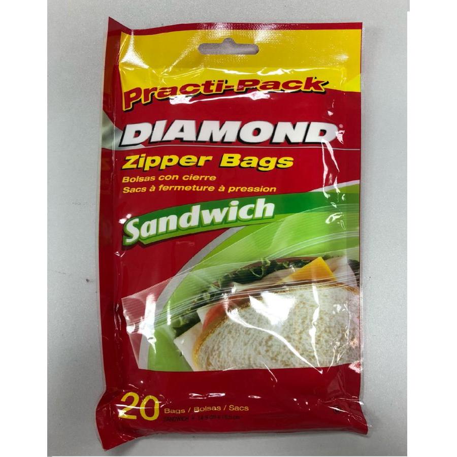 Túi đựng thực phẩm Diamond size sandwich - dạng gói