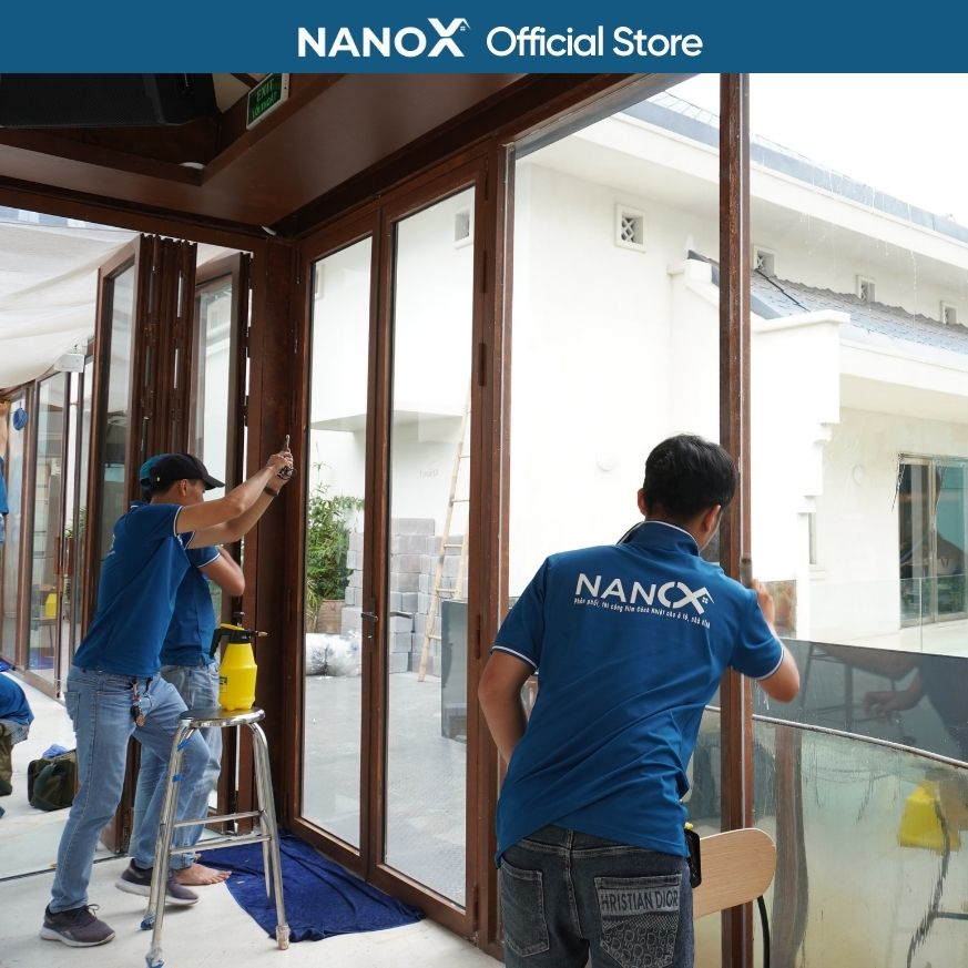Phim cách nhiệt cửa kính NanoX A75 trong suốt chống nắng cho nhà ở &amp; văn phòng