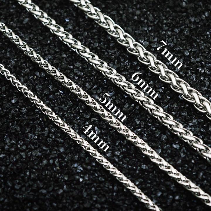 Dây chuyền nam titan cao cấp thời trang rẻ inox thép không gỉ bông dừa trangsucpt cỡ 5mm PTDCNA172