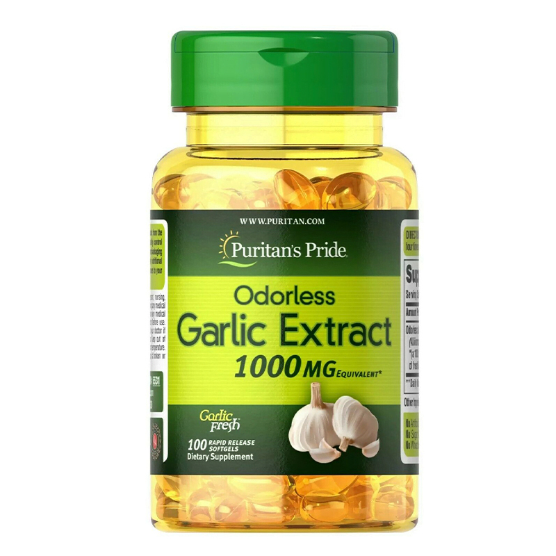 Tinh dầu tỏi Garlic Oil Puritan's Pride Mỹ giúp tăng sức đề kháng, giảm lượng cholesterol, phòng xơ vữa mạch, cao huyết áp - OZ Slim Store-100viên/lọ